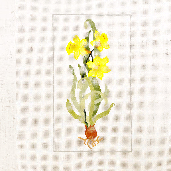 Needlepoint Eye Glass Case - "In Bloom"