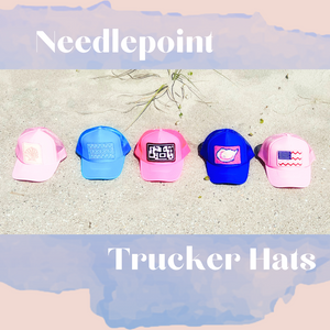 Needlepoint Trucker Hats