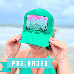 PRE-ORDER Smokey Mtn Needlepoint Trucker Hat