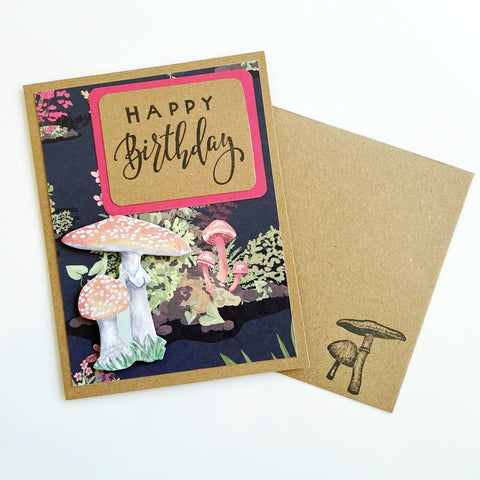 Happy Birthday - Mushroom Card