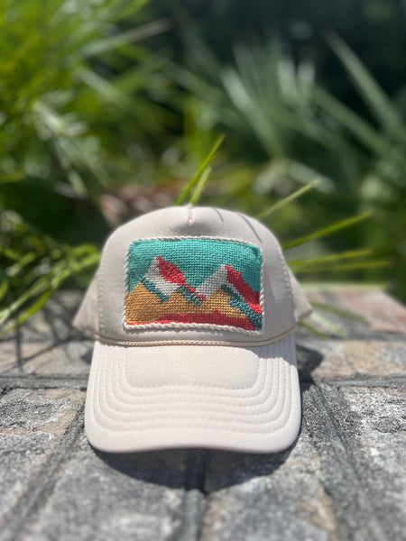 Painted Desert Needlepoint Trucker Hat