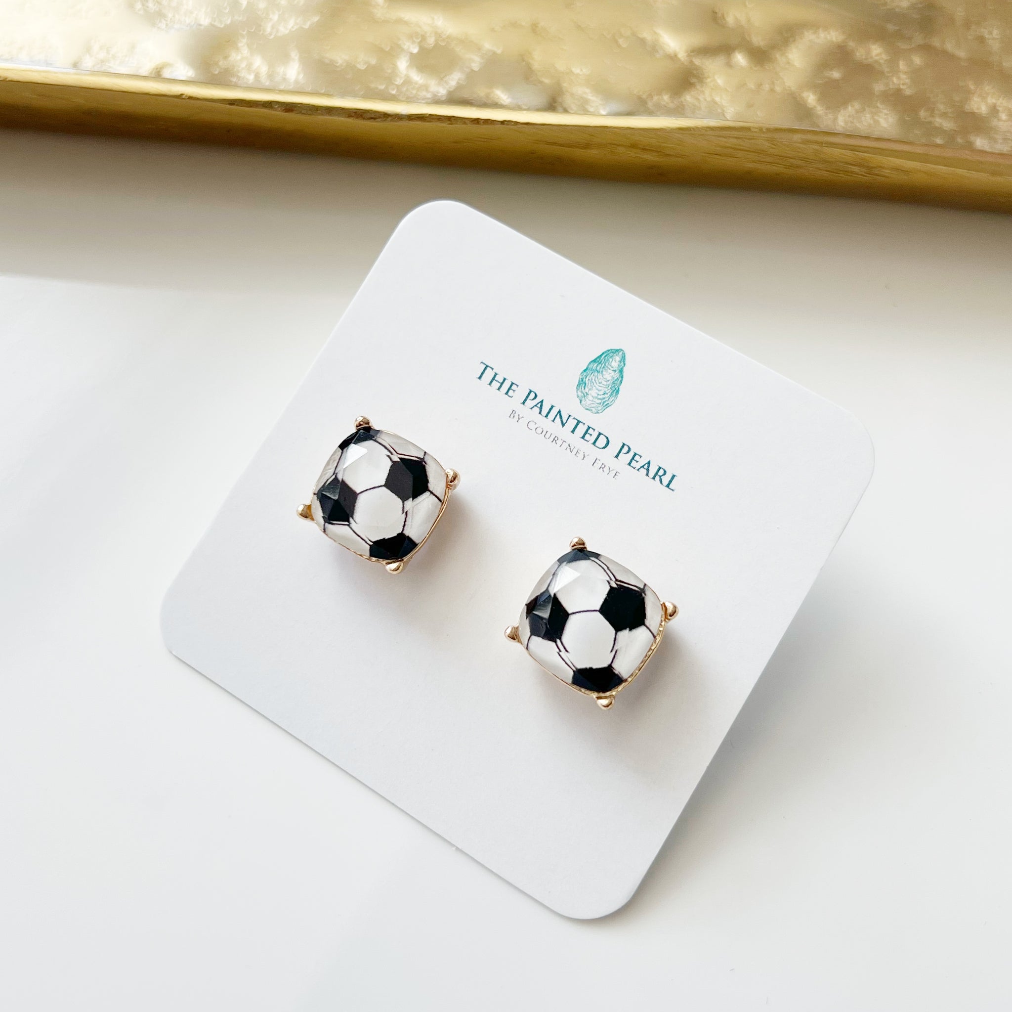 Soccer Ball Earrings