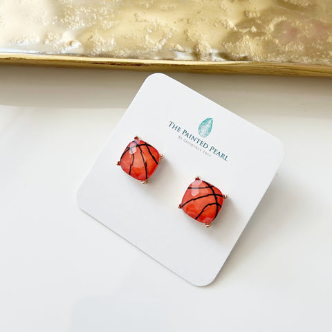 Basketbalal Ball Earrings