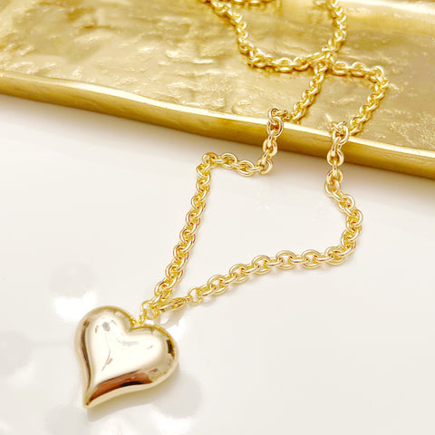 Puffy Heart Necklace