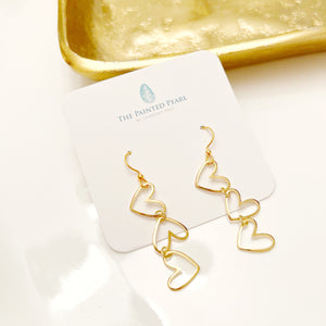 Gold Heart Earrings