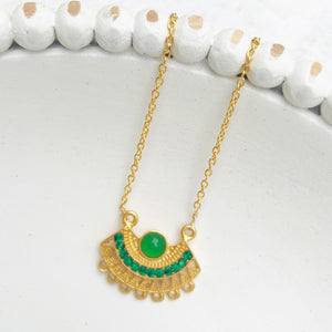 Emerald Bejeweled Necklace