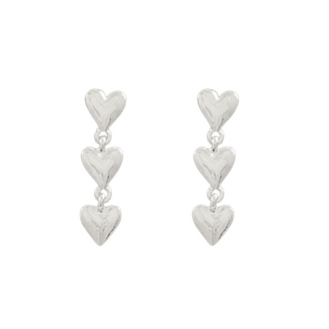 Silver Heart Earrings